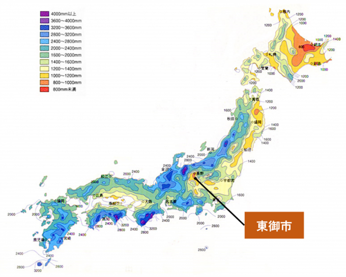 全国の降水量