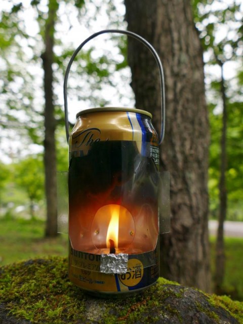 空き缶ランタン